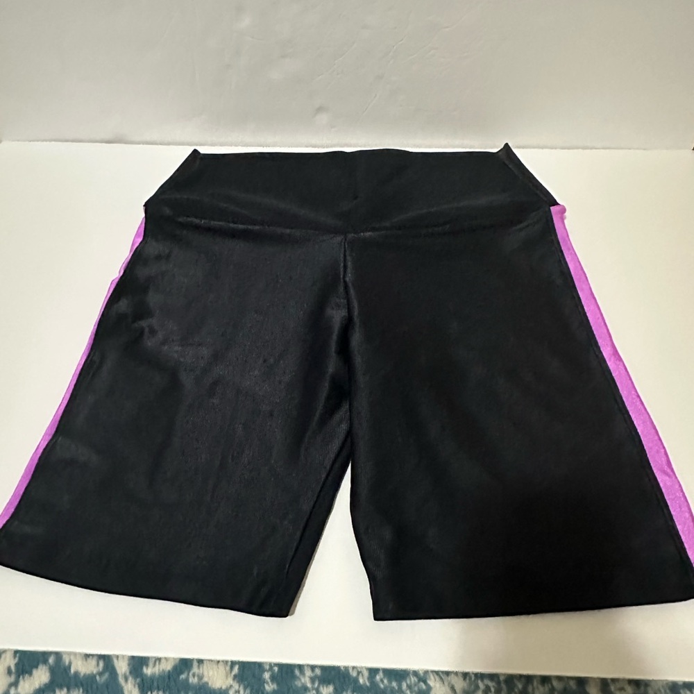 Booty by Brabants - curvy track shorts with  Purple stripe